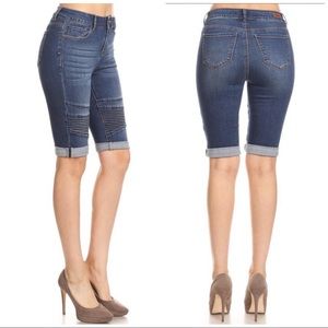 🔥CLEARANCE🔥 Moto Stretch Bermuda Shorts